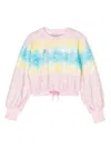 Alberta Ferretti Tie-dye Round-neck Sweatshirt In Pink