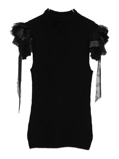 ALBERTA FERRETTI TOP WITH APPLICATIONS BY