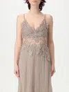Alberta Ferretti Sleeveless Camisole In Brown