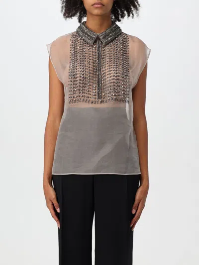 Alberta Ferretti Top  Woman Color Grey In Grau