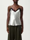 Alberta Ferretti Sleeveless Top In Silver