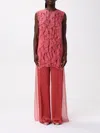 Alberta Ferretti Rouches Shirt In Lilac