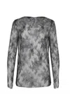 Alberta Ferretti Alberta Ferreti Lace Ls T-shirt In Gray