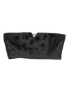 Alberta Ferretti Embellished Top In Black