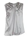 Alberta Ferretti Top In Gray
