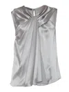 Alberta Ferretti Top In Gray