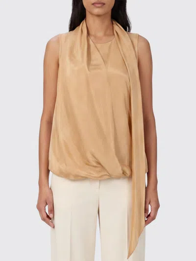 Alberta Ferretti Top Woman In Brown
