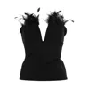 Alberta Ferretti High Waist Straight Leg Trousers With Crease Detailing In Black