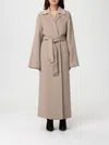 Alberta Ferretti Coat  Woman Color Beige In Brown