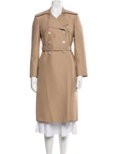 Pre-owned Alberta Ferretti Trench Coat In Neutral