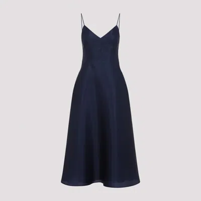 Alberta Ferretti Alberta Ferreti Triple Organza Midi Dress In Blue