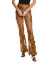 Alberta Ferretti Trouser In Brown