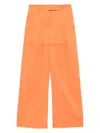 Alberta Ferretti High-waisted Trousers Featuring Belt Loops In 0050