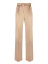 Alberta Ferretti Pink Satin Flare Pants