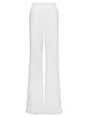 Alberta Ferretti Embroidered And Cut-out Design Trousers In Cotton