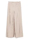 Alberta Ferretti Alberta Ferreti Habotay Trousers In Beige