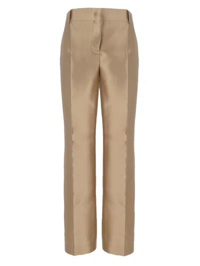 Alberta Ferretti Trousers In Beige