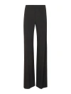 Alberta Ferretti Wide Leg Viscose Trousers In Black
