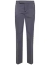 Alberta Ferretti Pants With Belt Loops And Pockets In Blue
