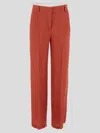 Alberta Ferretti Trousers Woman In Coral Red