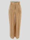 Alberta Ferretti Trousers Woman In Brown