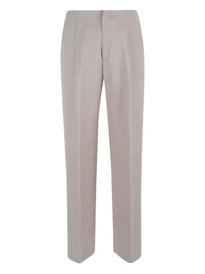 Alberta Ferretti Trousers In Neutral