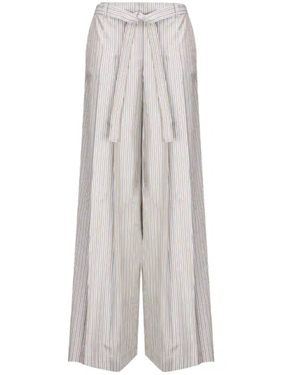 Alberta Ferretti Trousers In Stripes