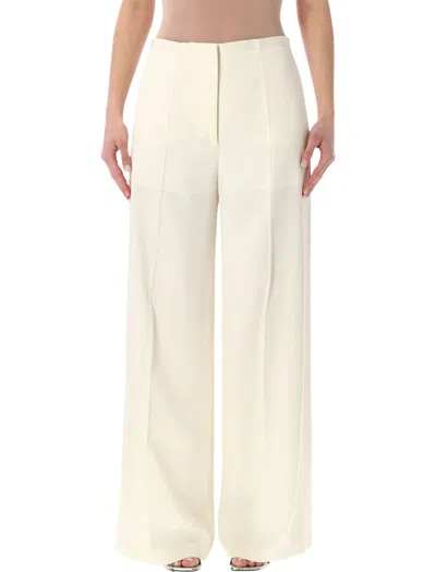 Alberta Ferretti Trousers White In Neutral
