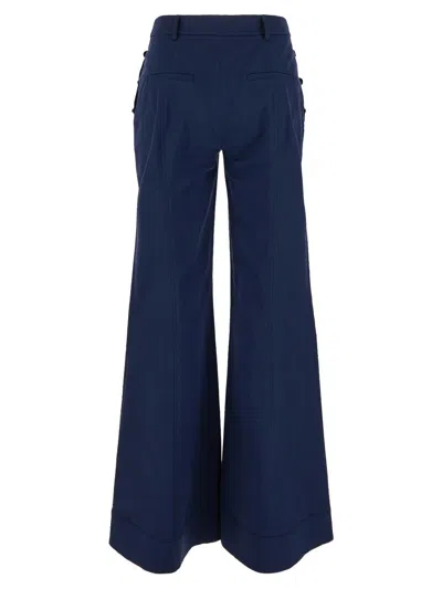 Alberta Ferretti Trousers Woman In Blue