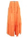 Alberta Ferretti Trousers Woman In Orange