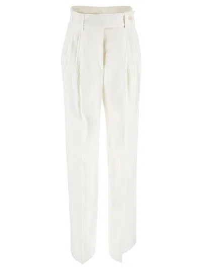Alberta Ferretti Trousers Woman In White