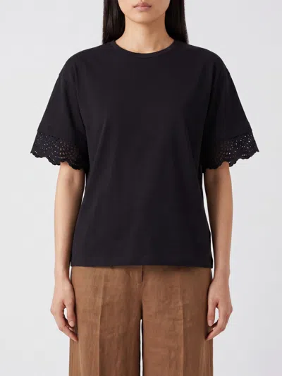 Alberta Ferretti T-shirt Woman Color Black