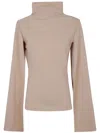 Alberta Ferretti Turtle Neck Blouse Clothing In Neutral