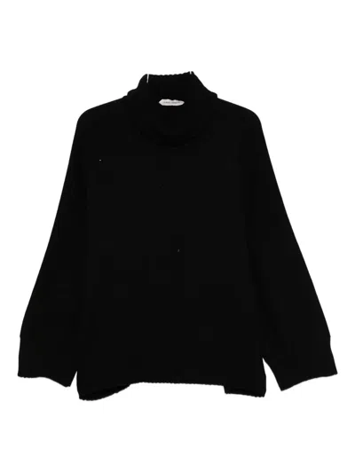 Alberta Ferretti Turtleneck Sweater In Black