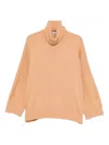 Alberta Ferretti Turtleneck Sweater In Brown