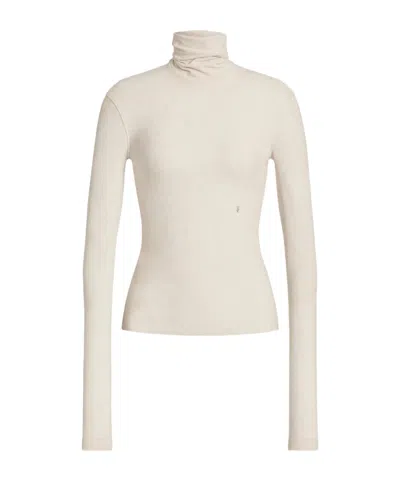 Alberta Ferretti Turtleneck Sweater In Neutral