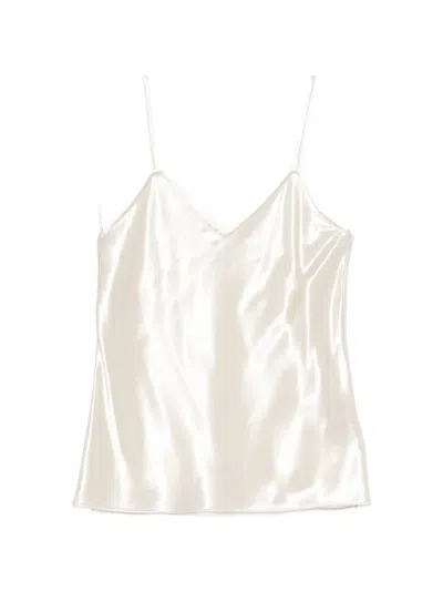 Alberta Ferretti V-neck Blouse In White