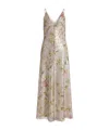 Alberta Ferretti Printed Sequins Long Dress Clothing In Multi
