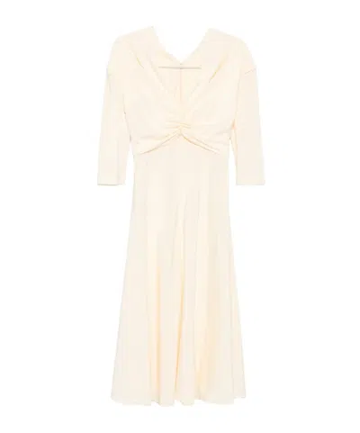 ALBERTA FERRETTI V-NECK DRESS