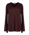 Alberta Ferretti Long Sleeve Knit Shirt Regular Fit In Black