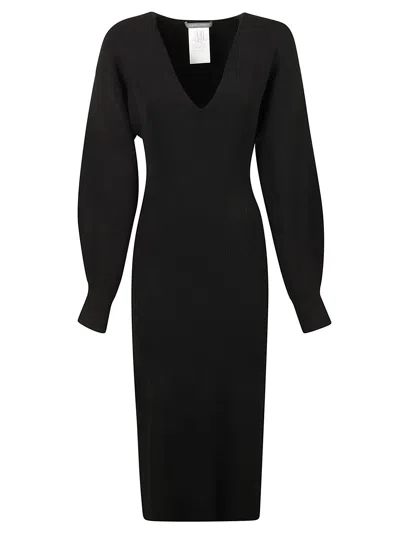 ALBERTA FERRETTI V-NECK LONG DRESS