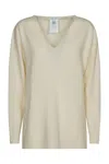 ALBERTA FERRETTI V-NECK STRAIGHT HEM JUMPER