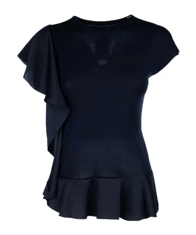 Alberta Ferretti V-neck Sweater In Black