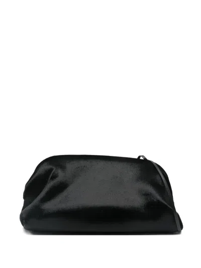 Alberta Ferretti Velvet Clutch Bag In Black