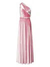 Alberta Ferretti Velvet Dress In Pink