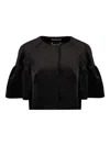 Alberta Ferretti Velvet Jacket In Black
