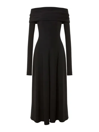 ALBERTA FERRETTI VESTIDO DE NOCHE - NEGRO