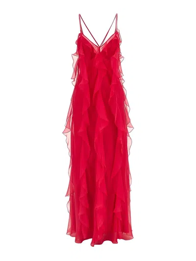 Alberta Ferretti Vestido Midi - Multicolor