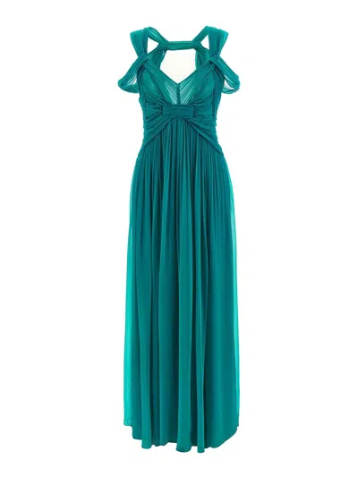 Alberta Ferretti Vestido Midi - Verde