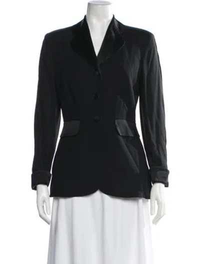 Pre-owned Alberta Ferretti Vintage Blazer In Black